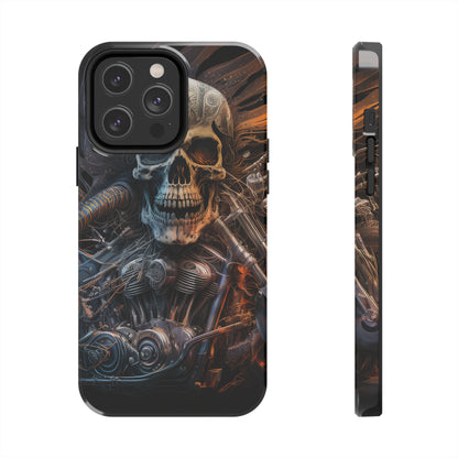 Skull Motorcycle Rider, Ready to Tear Up Road On Beautiful Bike 8 Tough Phone Cases