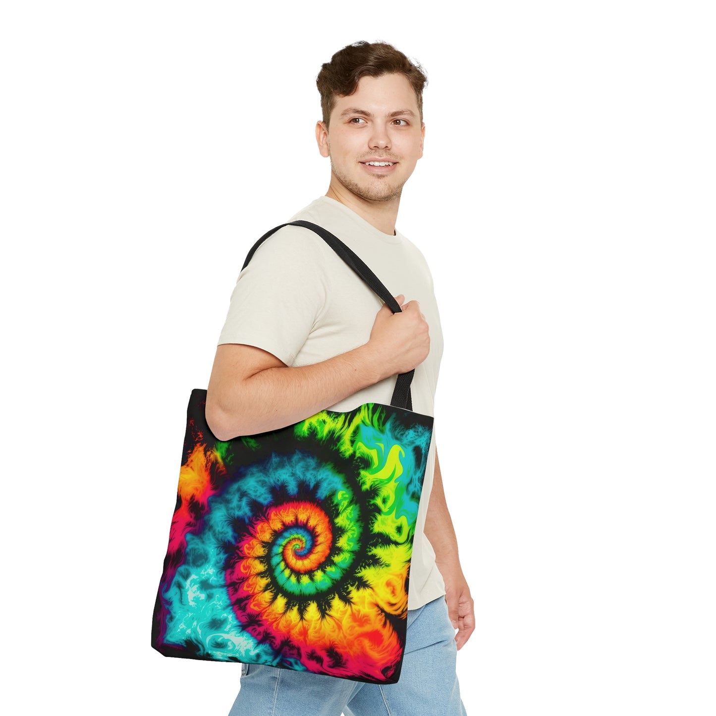 Bold And Beautiful Tie Dye Style Three Tote Bag (AOP)