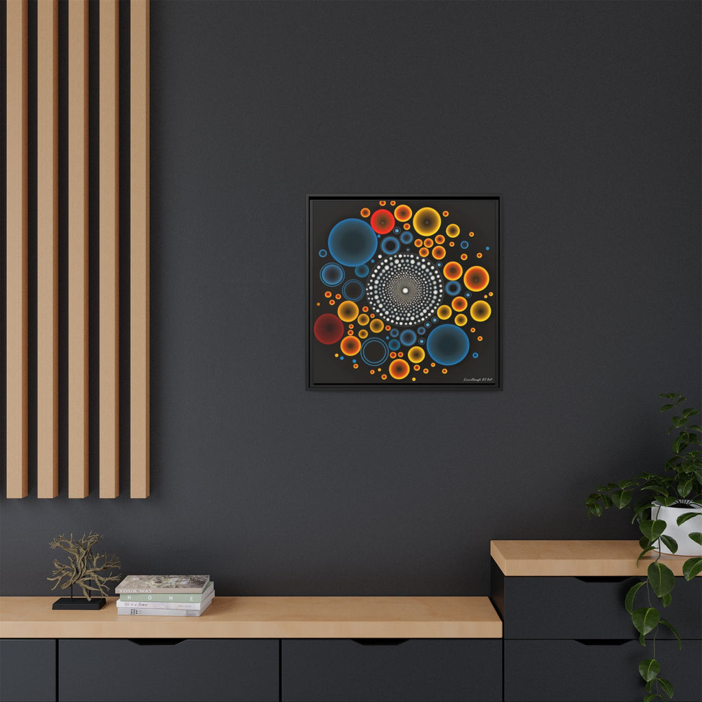 Harmonic Orbits, Matte Canvas, Framed (Multi-color)