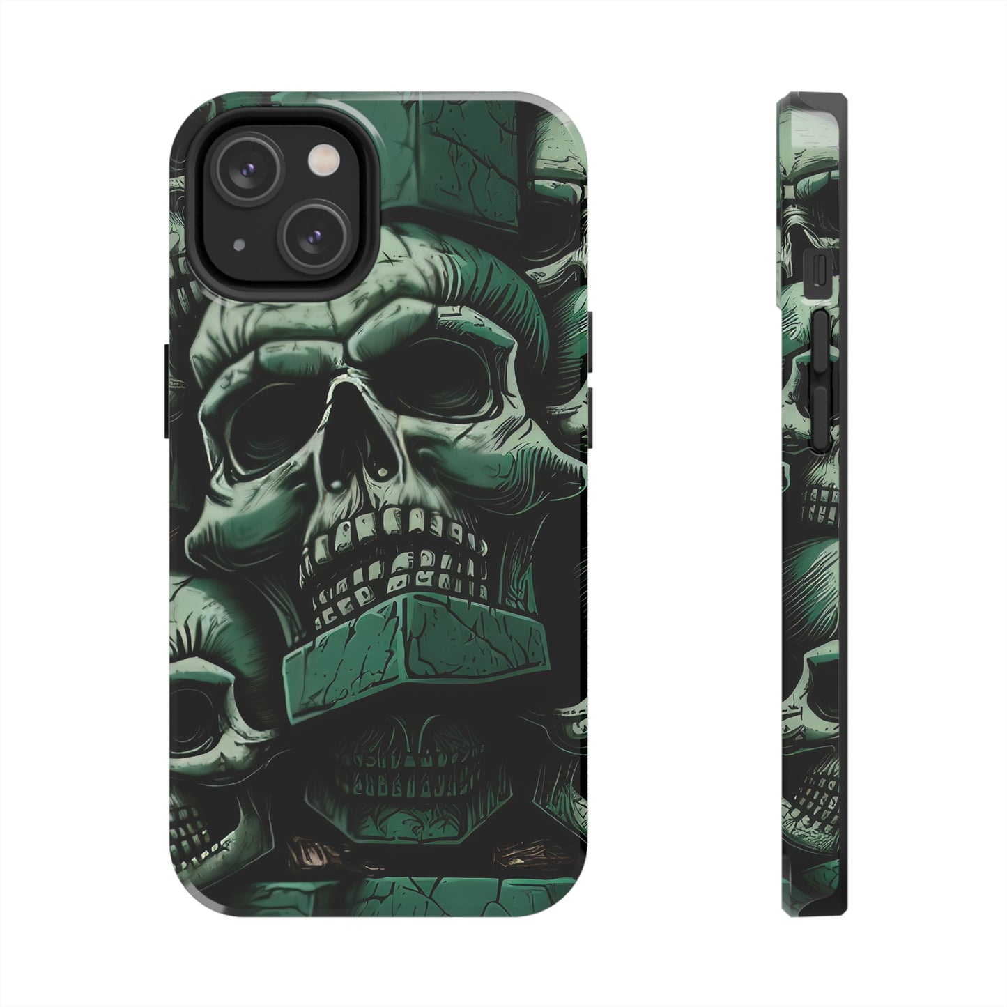 Metallic Chrome Skulls and classic Designed 15 Tough Phone Cases