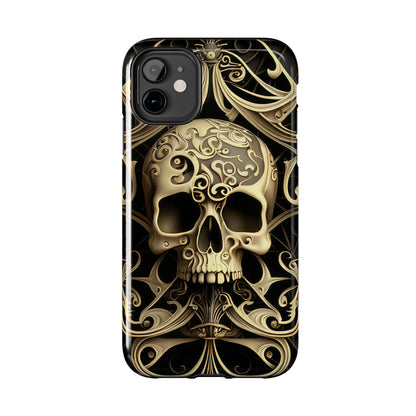 Metallic Chrome Skulls and classic Designed 7 Tough Phone Cases