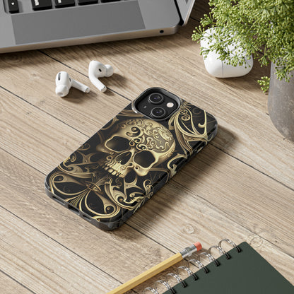 Metallic Chrome Skulls and classic Designed 7 Tough Phone Cases