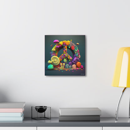 Fantastic Gummie Hippie Peace Sign Canvas Gallery Wraps