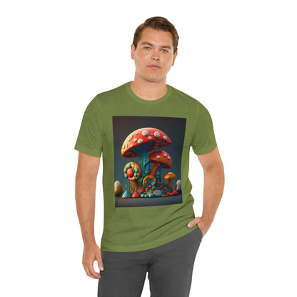 Hippie Mushroom Color Candy Style Design Style 6 Unisex Jersey Short Sleeve Tee