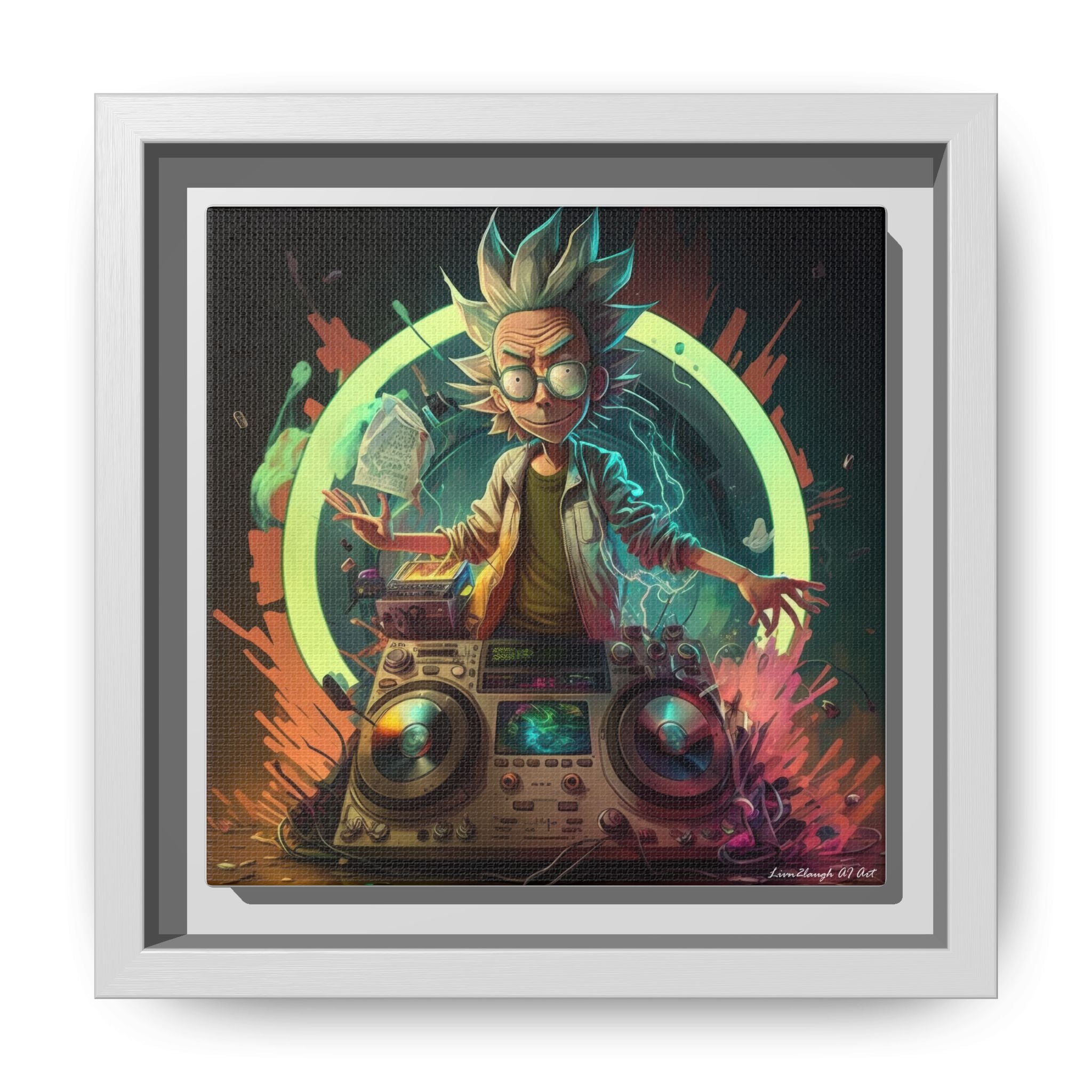Frequency of Genius, Art Print — Colorful Modern Wall Canvas