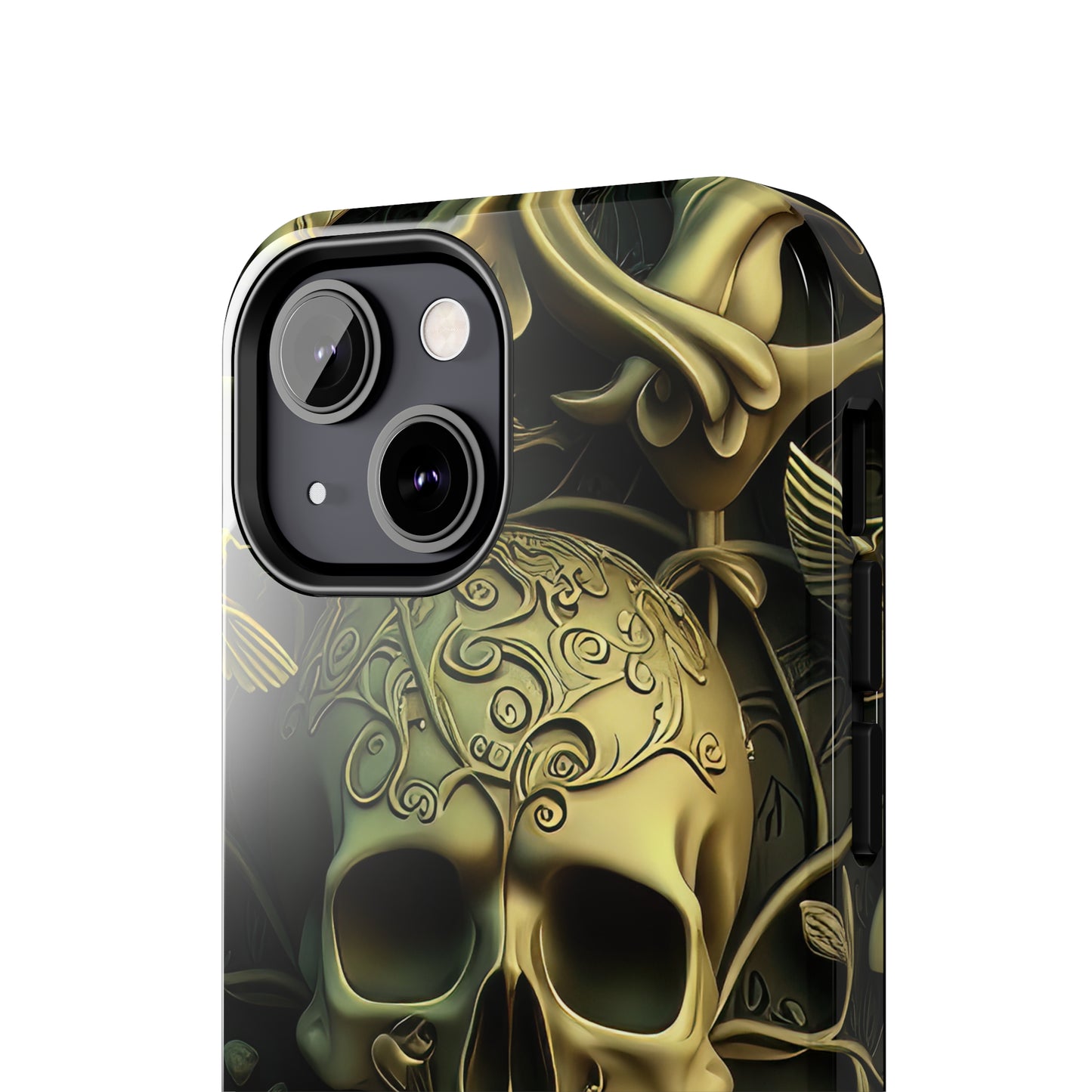 Metallic Chrome Skulls and classic Designed 3 Tough Phone Cases