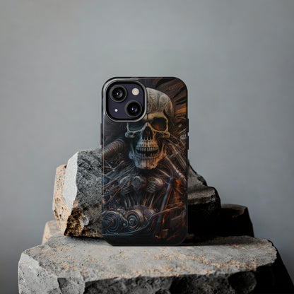 Skull Motorcycle Rider, Ready to Tear Up Road On Beautiful Bike 8 Tough Phone Cases