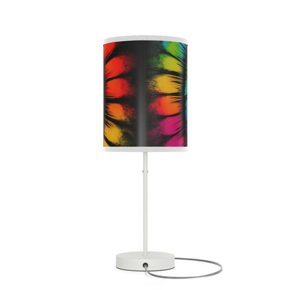 Bold And Beautiful Tie Dye Style 4 Lamp on a Stand, US|CA plug