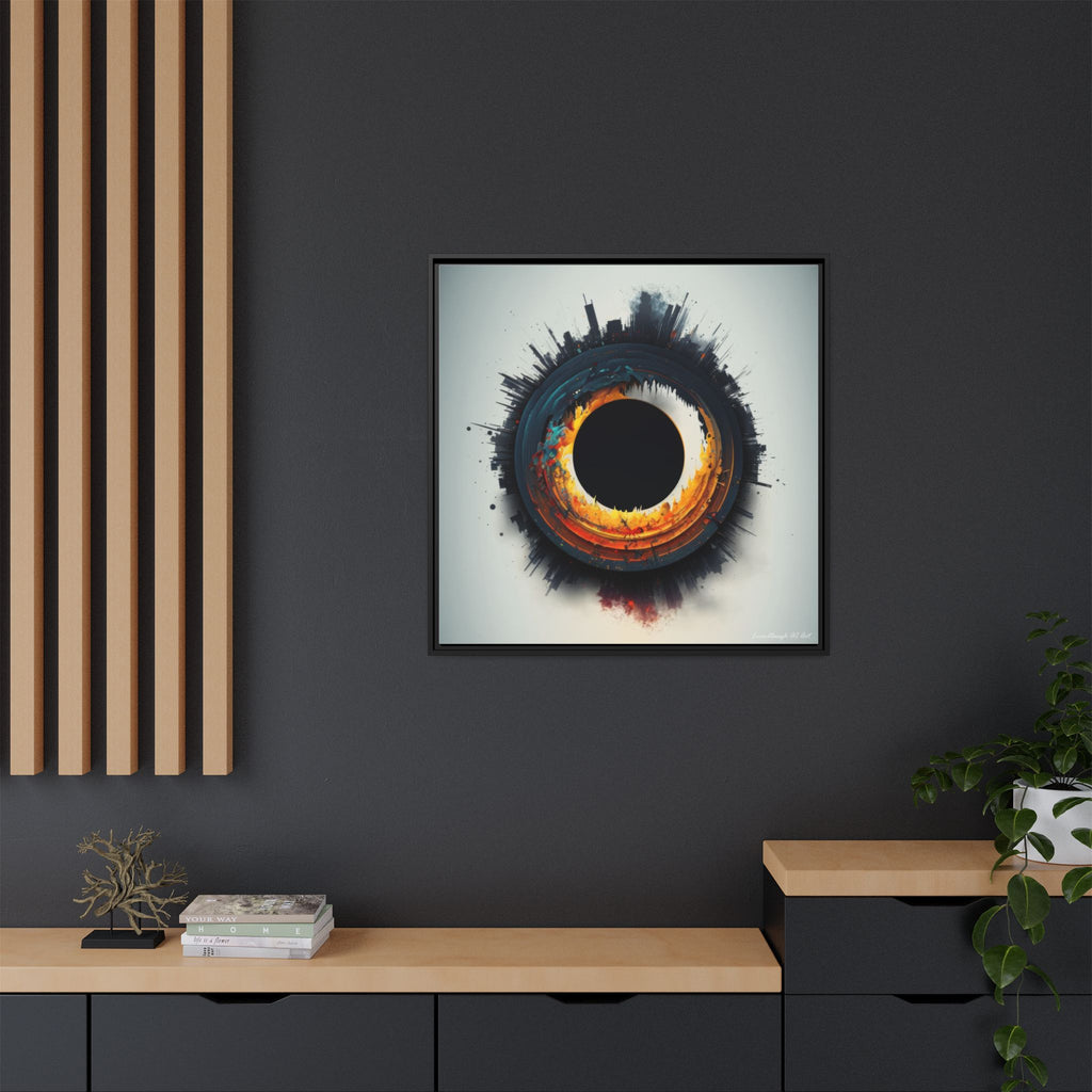 Eclipse of Industry, Art Print — Colorful Modern Wall Canvas