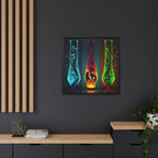 Three States of Flow, Art Print — Colorful Modern Wall Canvas