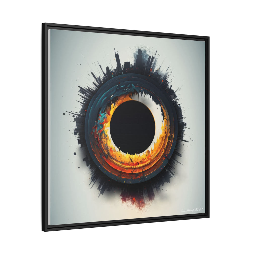 Eclipse of Industry, Art Print — Colorful Modern Wall Canvas
