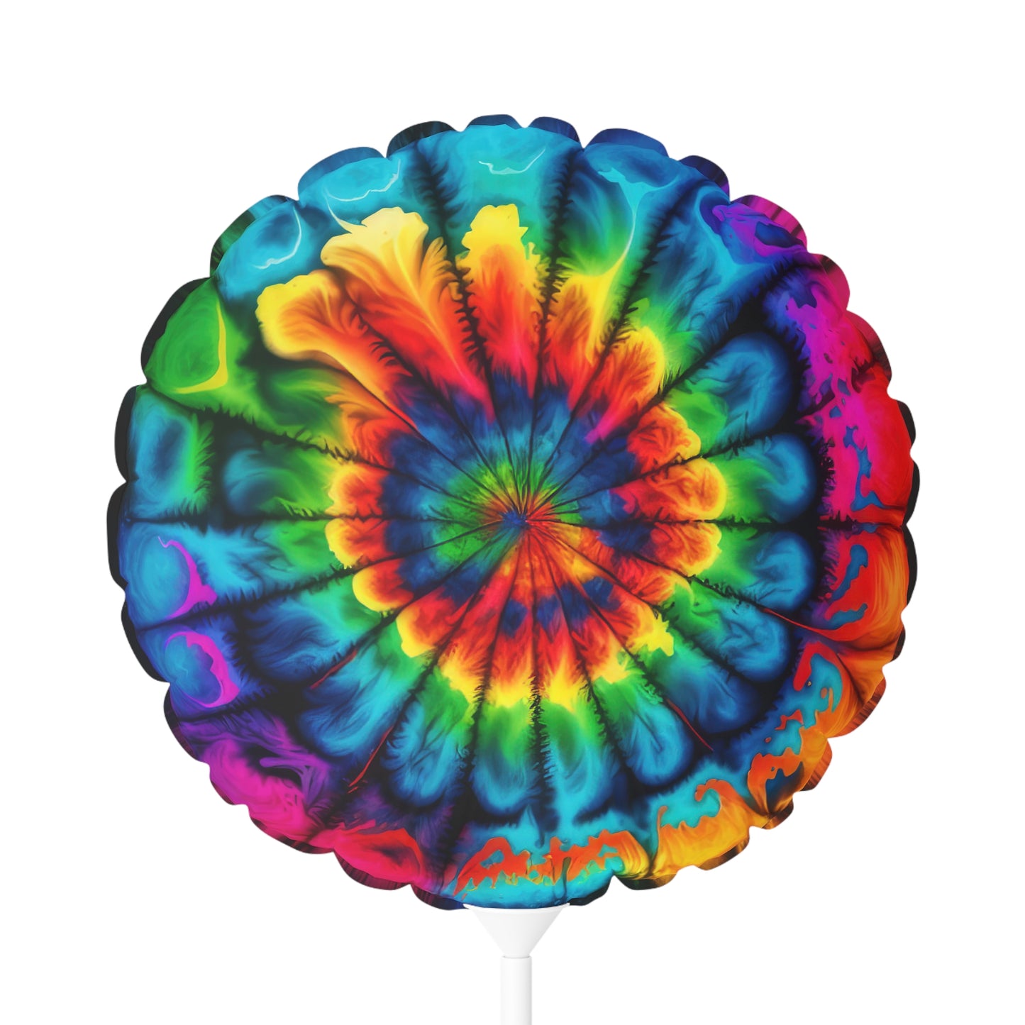 Bold And Beautiful Tie Dye Style 2 Balloon (Round and Heart-shaped), 11"