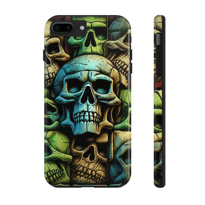 Metallic Chrome Skulls and classic Designed 13 Tough Phone Cases