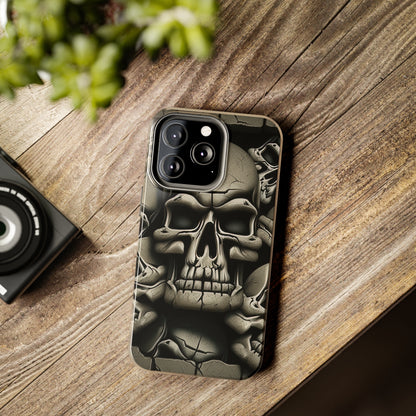 Metallic Chrome Skulls and classic Designed 12 Tough Phone Cases