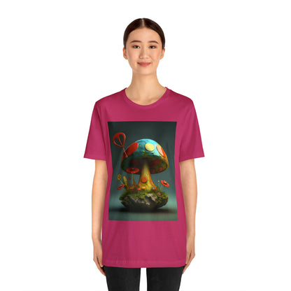 Hippie Mushroom Color Candy Style Design Style 4 Unisex Jersey Short Sleeve Tee