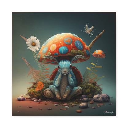 Mystical Animal Mushroom Flowers And Butterfly Canvas Gallery Wraps