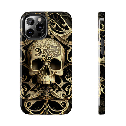 Metallic Chrome Skulls and classic Designed 7 Tough Phone Cases