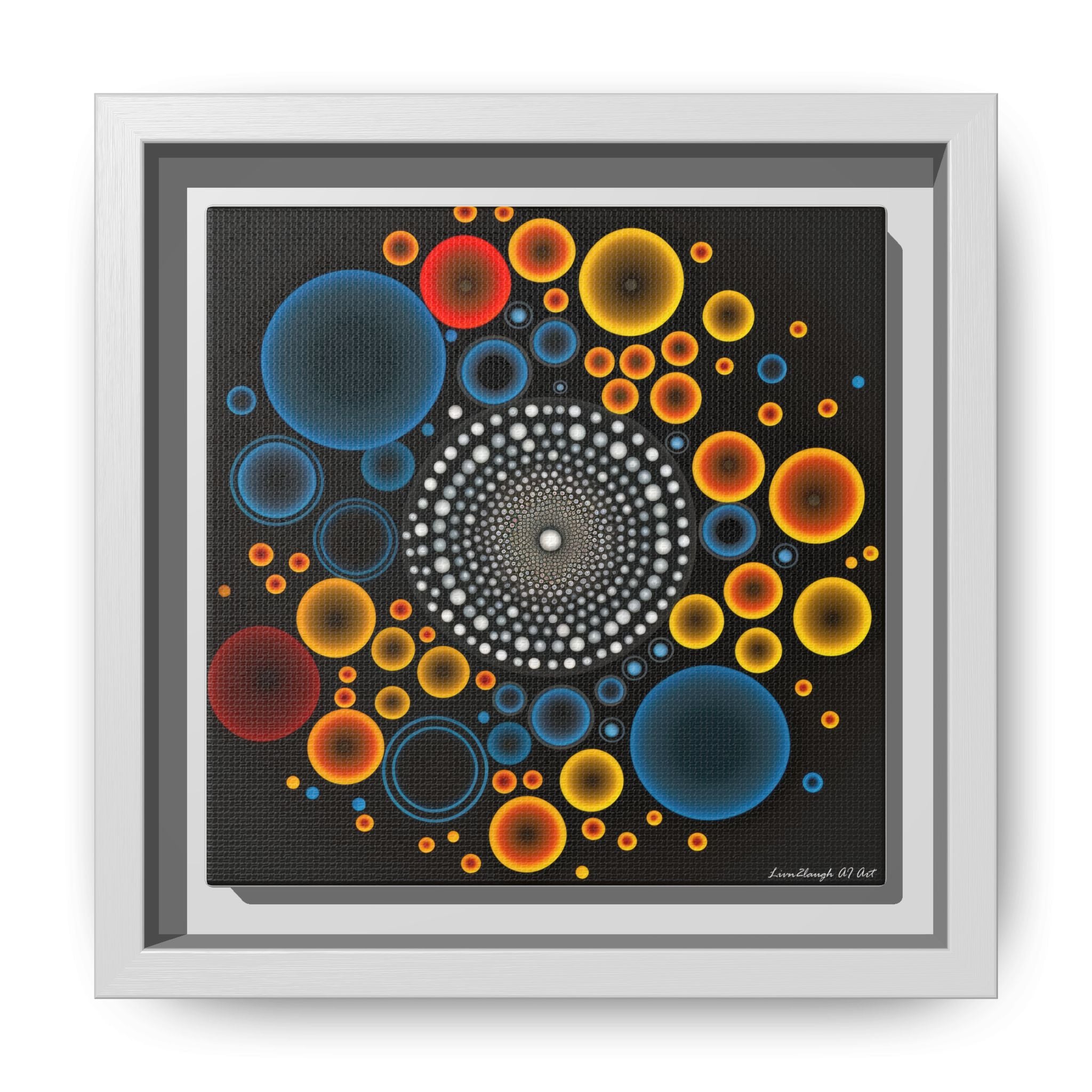 Gilded Tide, Art Print — Colorful Modern Wall Canvas