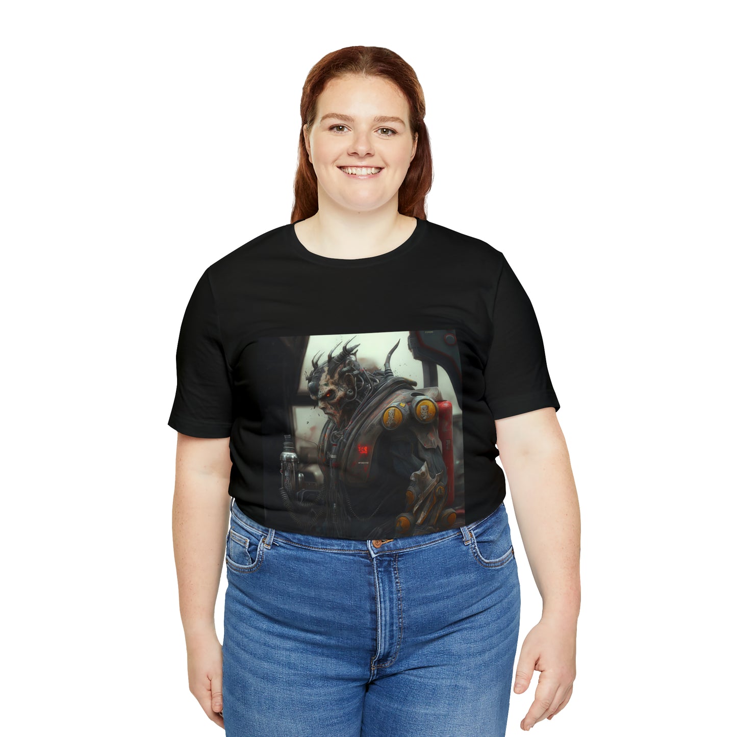 Gasoline Warrior, Large Beefy Warrior Ready For Battle Unisex Jersey Short Sleeve Tee