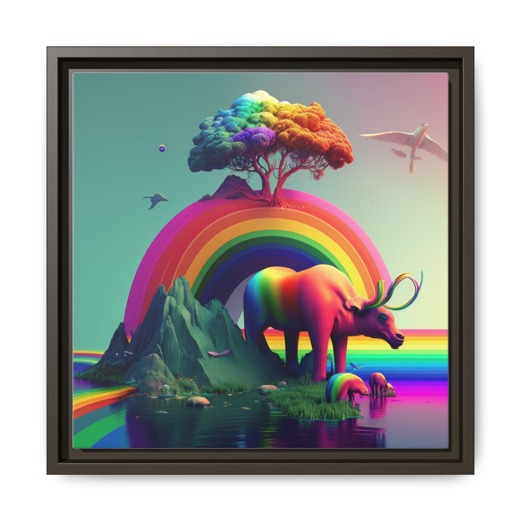 Sanctuary of Color, Art Print — Colorful Modern Wall Canvas