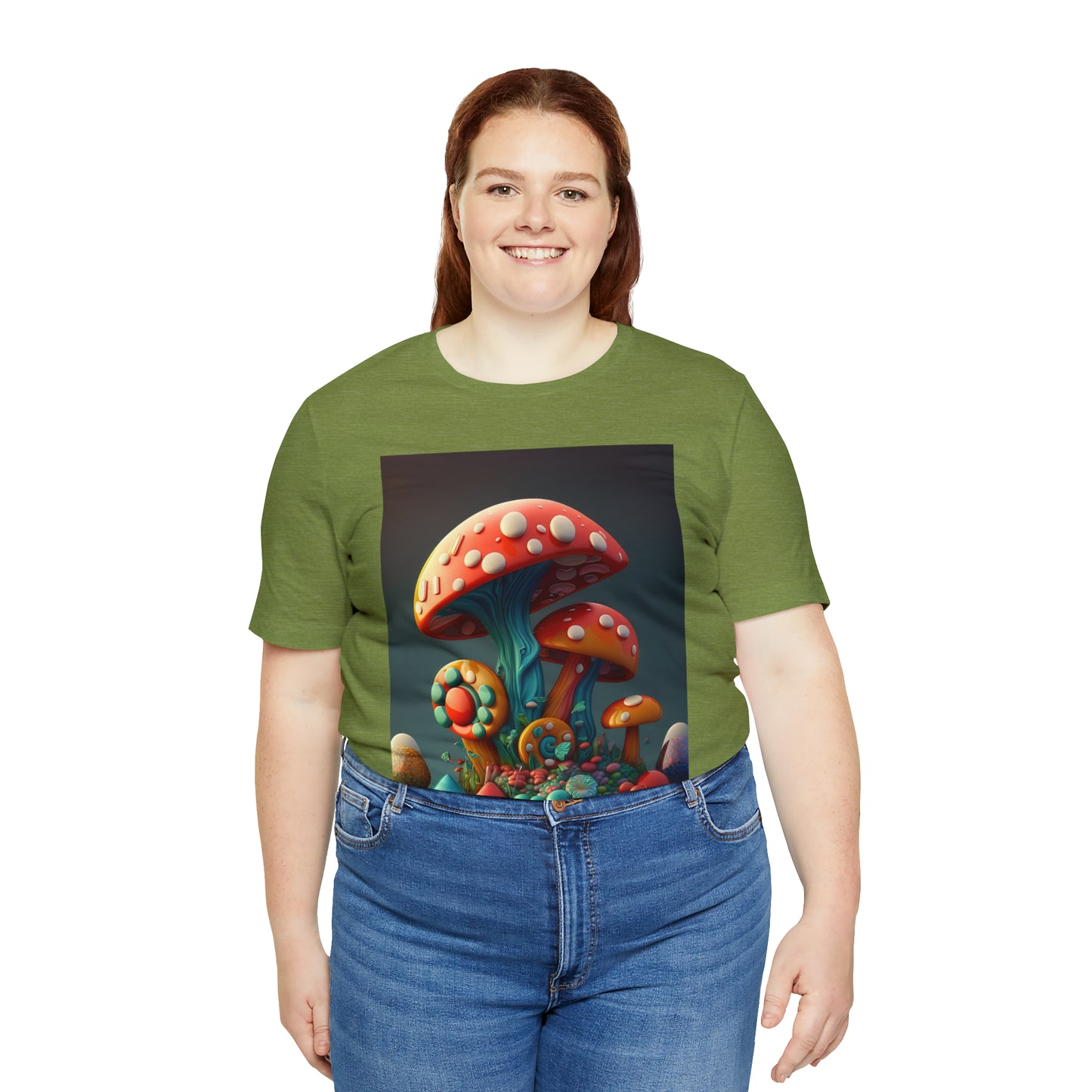 Hippie Mushroom Color Candy Style Design Style 6 Unisex Jersey Short Sleeve Tee