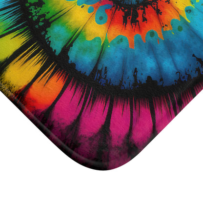 Bold And Beautiful Tie Dye Style Four Bath Mat