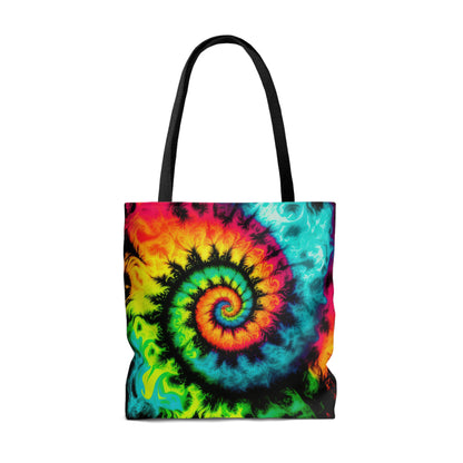 Bold And Beautiful Tie Dye Style Three Tote Bag (AOP)