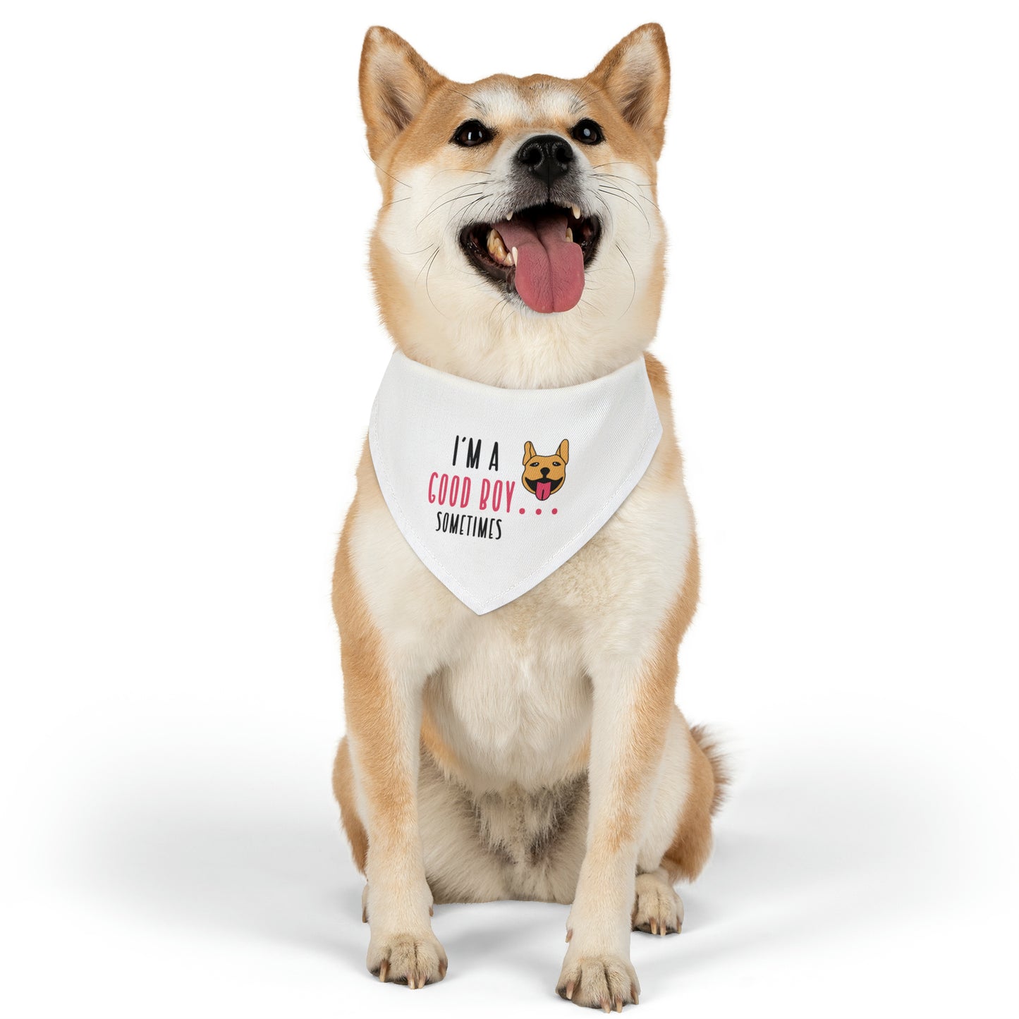 I'm A Good Boy Sometimes, Dog Lovers By Fly Art Pet Bandana Collar