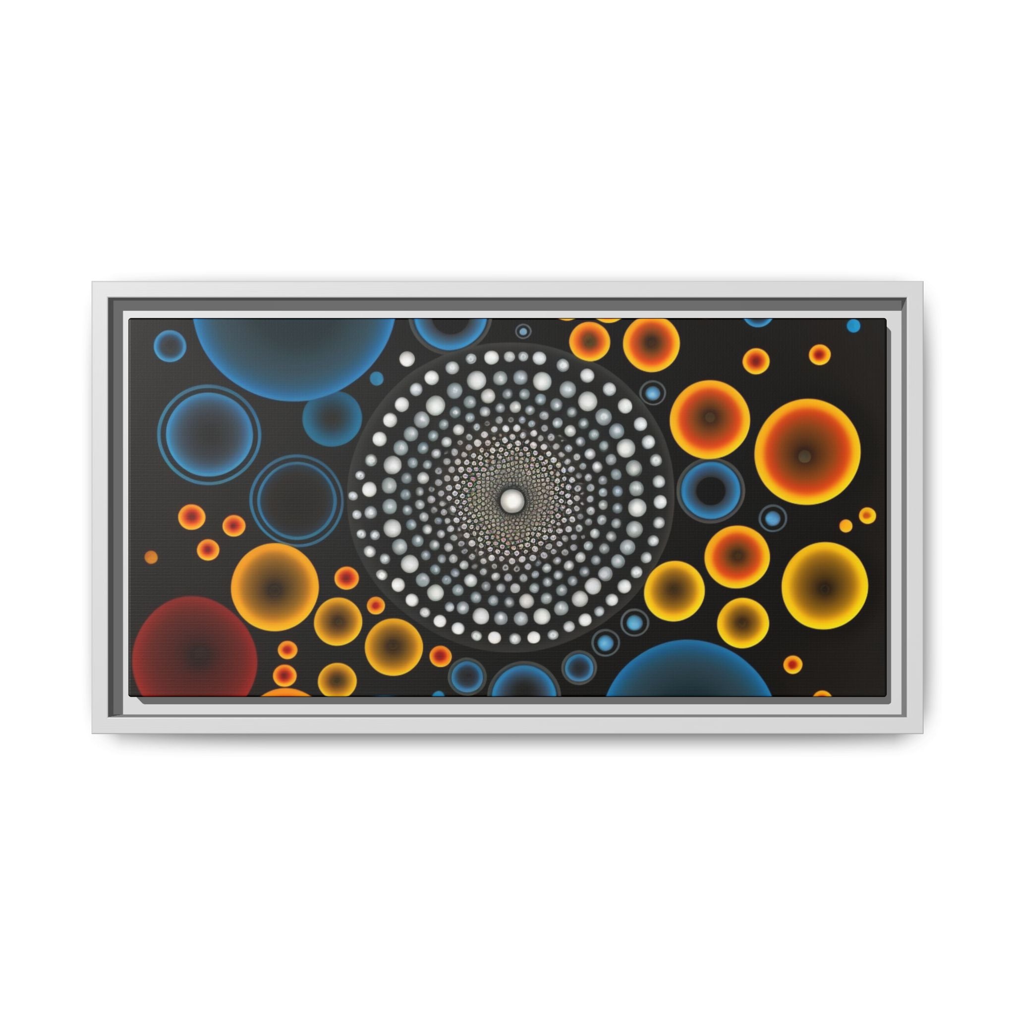 Harmonic Orbits, Matte Canvas, Framed (Multi-color)