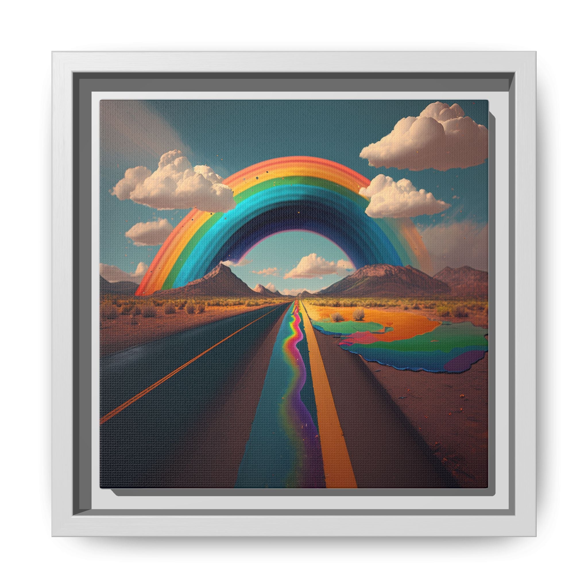 Road to Color, Art Print — Colorful Modern Wall Canvas