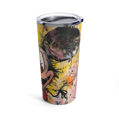 Doodle Abstract Mouse With Colorful Yellow Background By DaFlowerChild Tumbler 20oz