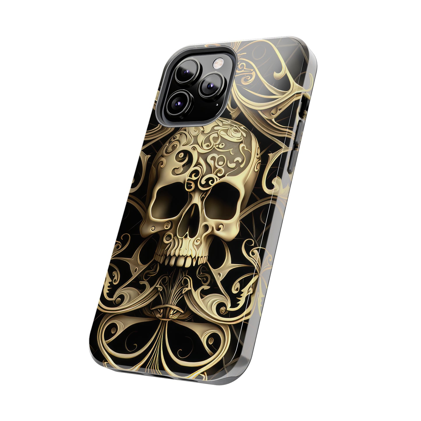 Metallic Chrome Skulls and classic Designed 7 Tough Phone Cases
