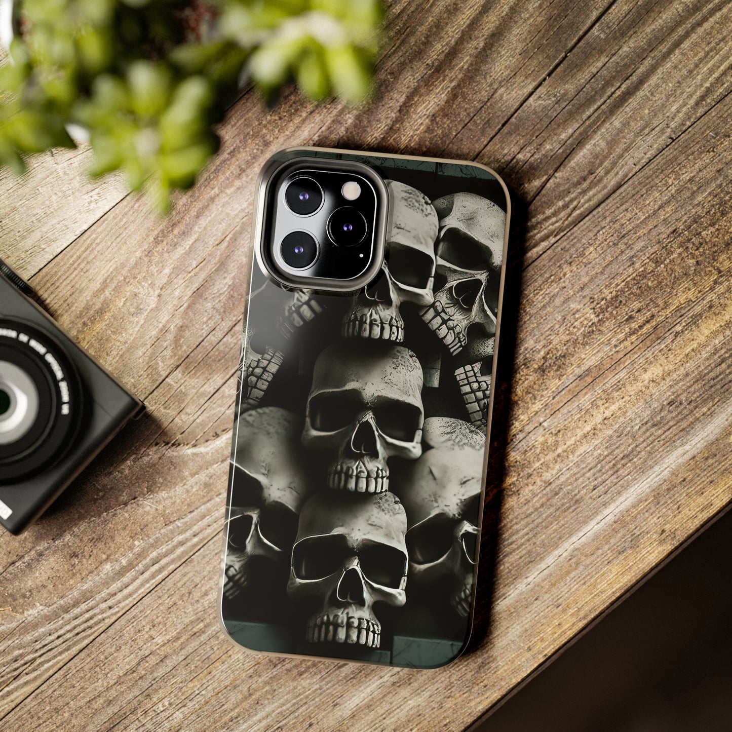 Metallic Chrome Skulls and classic Designed 11 Tough Phone Cases