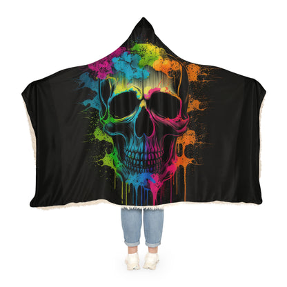 Tie Dye Skull Head Style One Snuggle Blanket