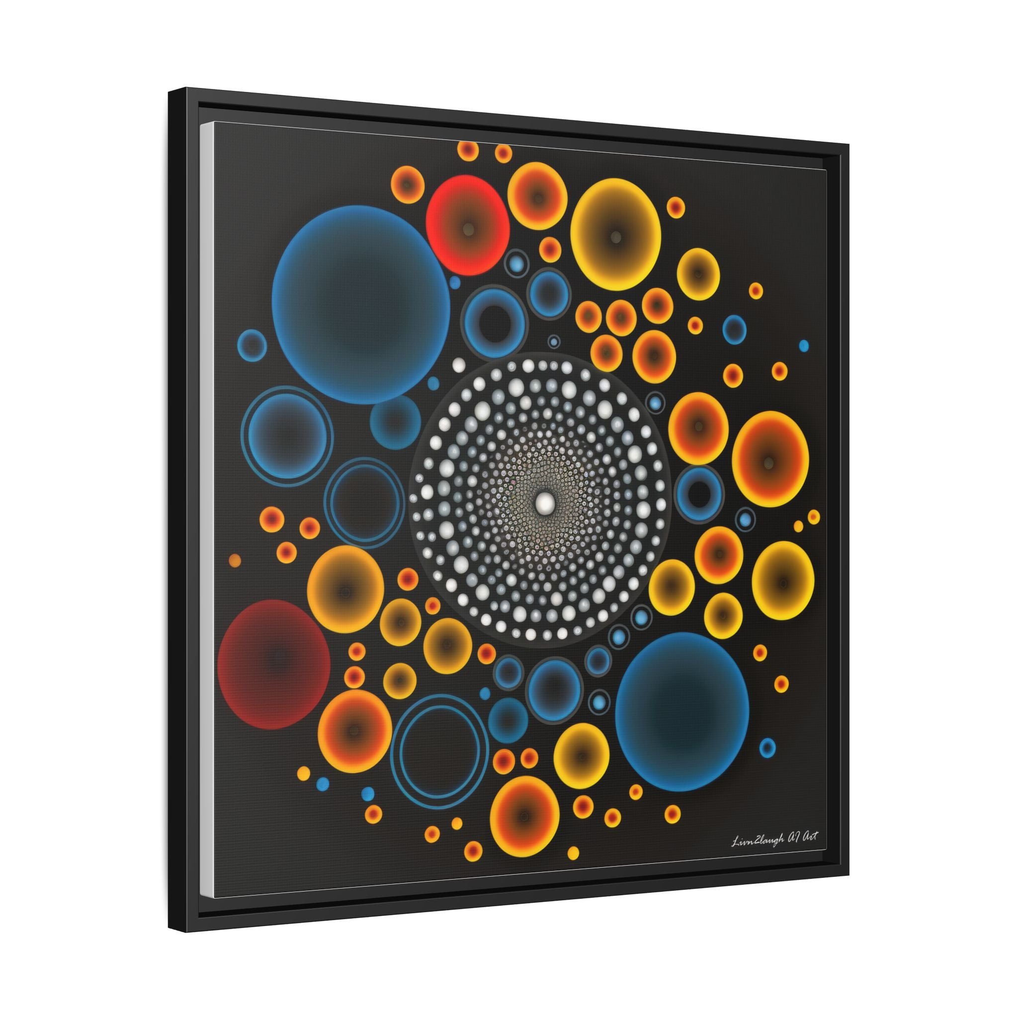 Gilded Tide, Art Print — Colorful Modern Wall Canvas