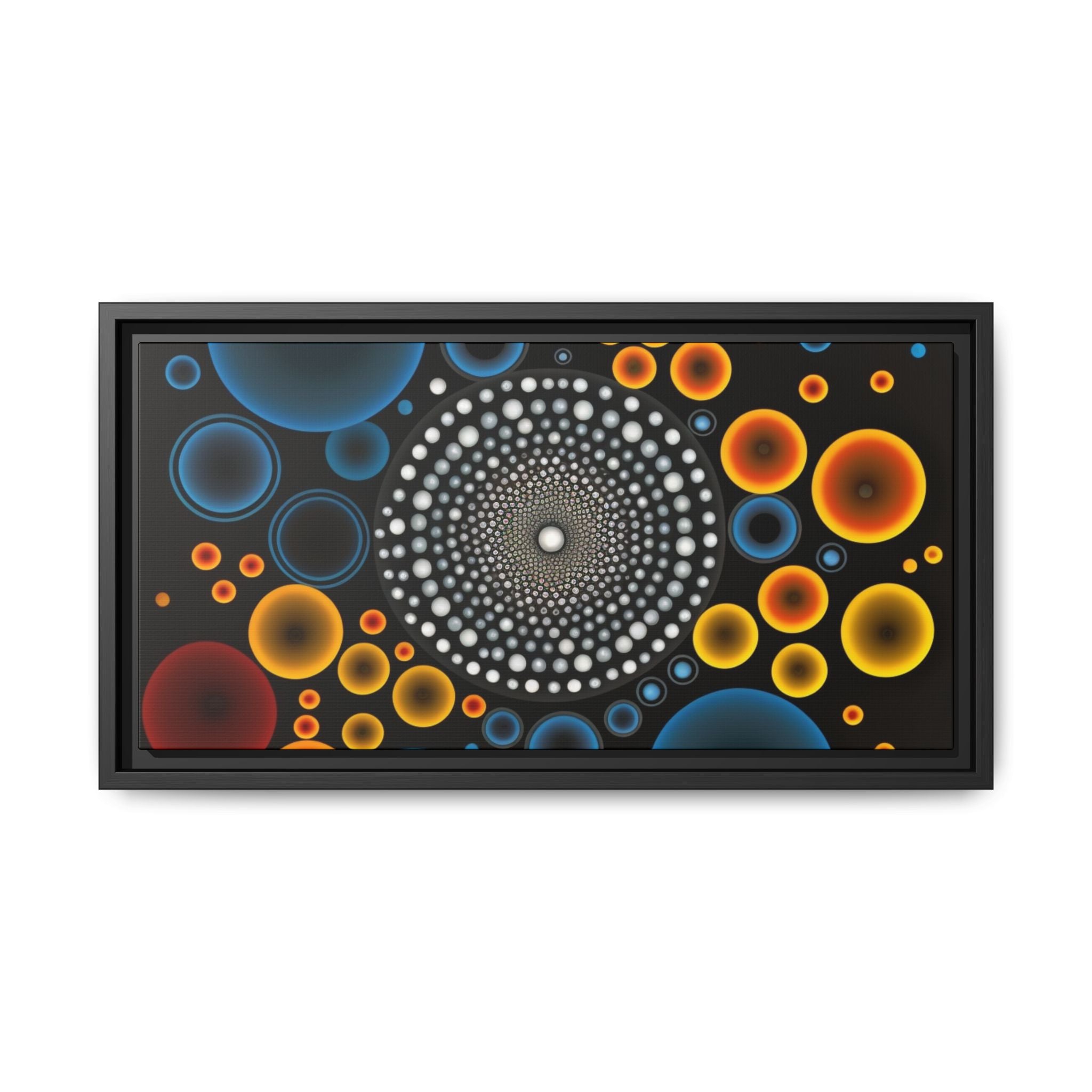 Harmonic Orbits, Matte Canvas, Framed (Multi-color)