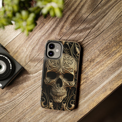 Metallic Chrome Skulls and Classic Designed 8 Tough Phone Cases