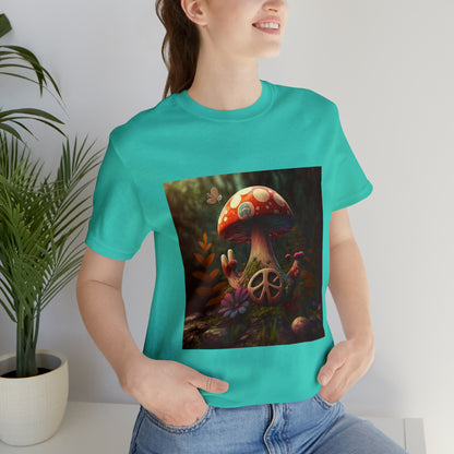 Hippie Mushroom Color Candy Style Design Style 7 Unisex Jersey Short Sleeve Tee