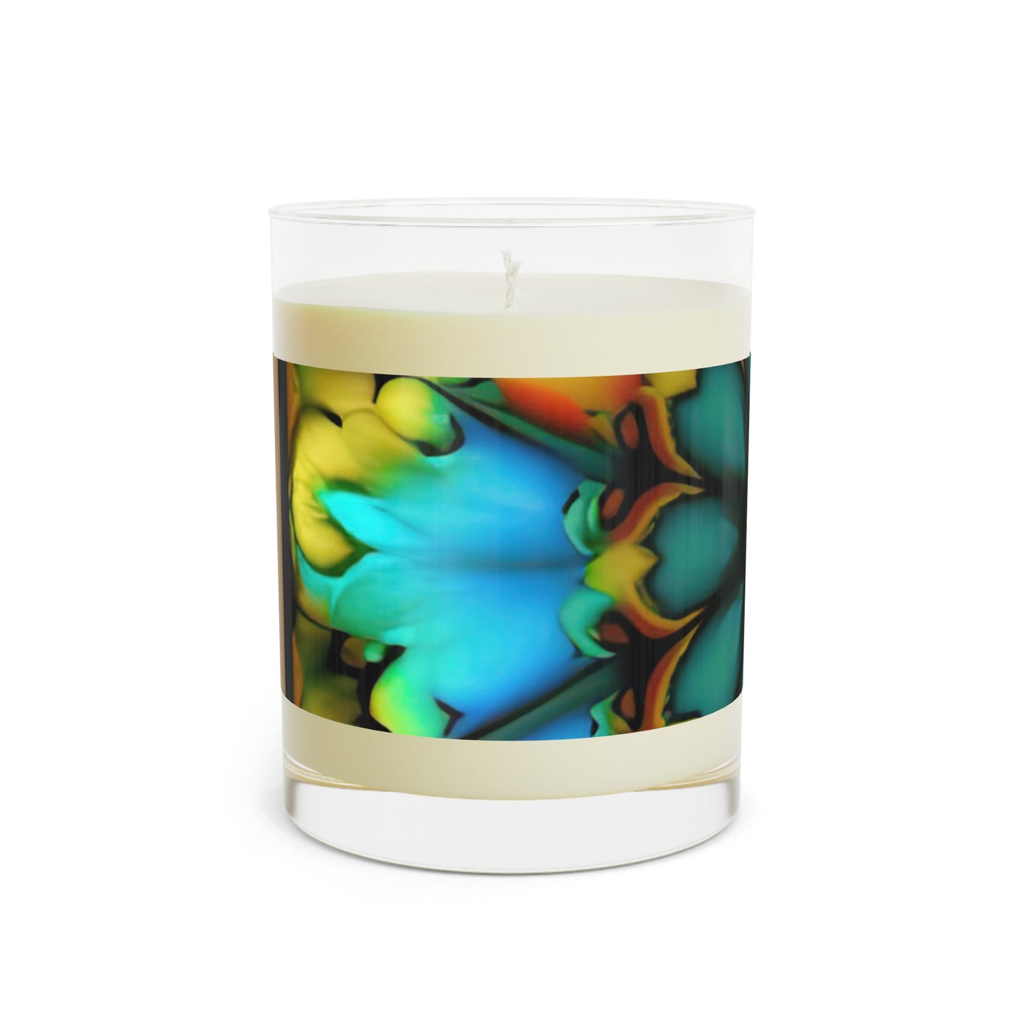 Bold And Beautiful Tie Dye B 3 A Blue Yellow Scented Candle - Full Glass, 11oz