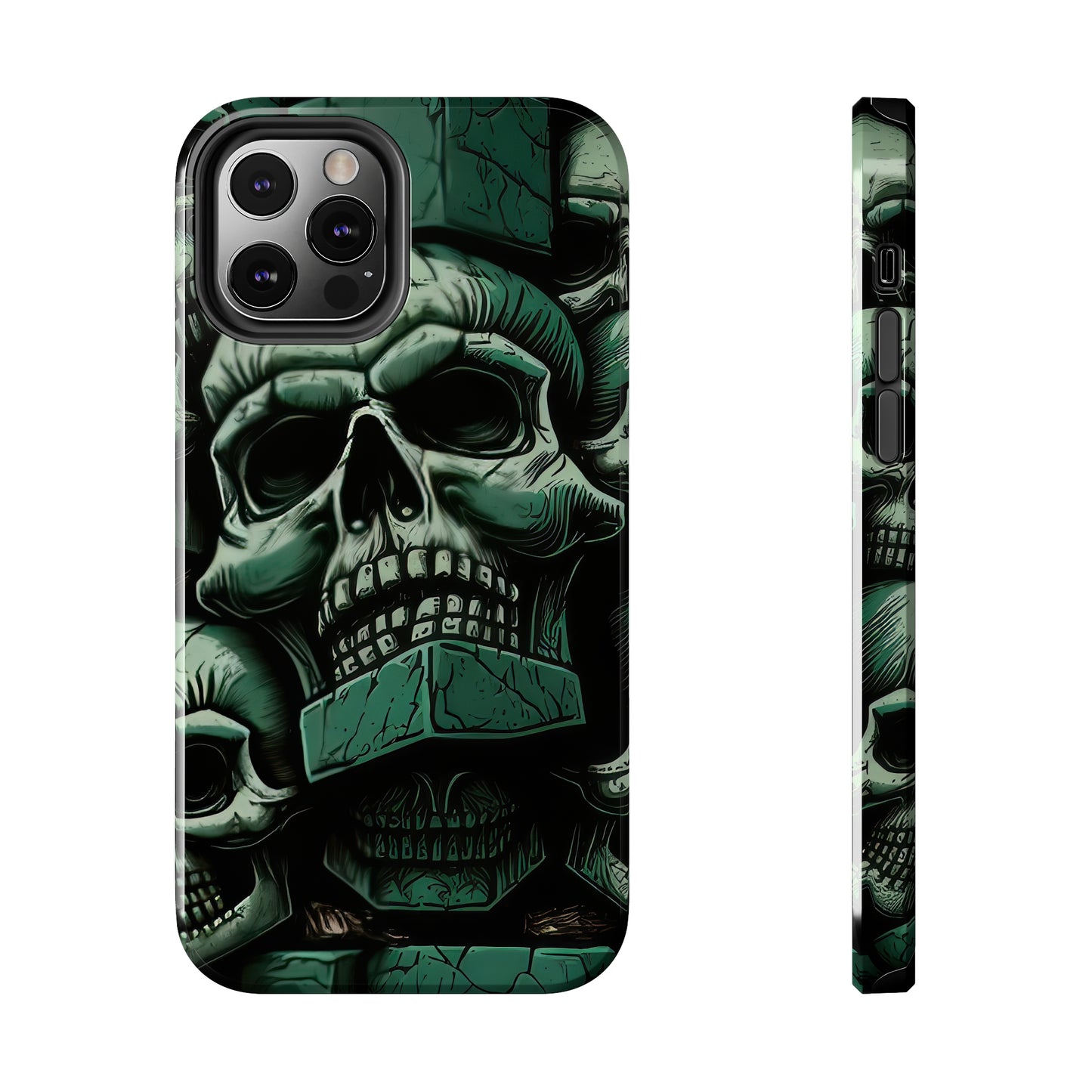 Metallic Chrome Skulls and classic Designed 15 Tough Phone Cases