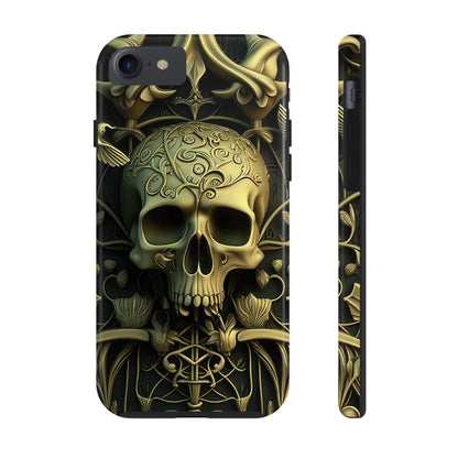 Metallic Chrome Skulls and classic Designed 3 Tough Phone Cases