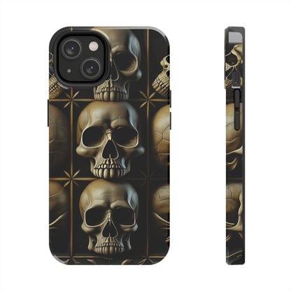 Metallic Chrome Skulls and classic Designed 19 Tough Phone Cases