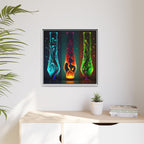 Three States of Flow, Art Print — Colorful Modern Wall Canvas