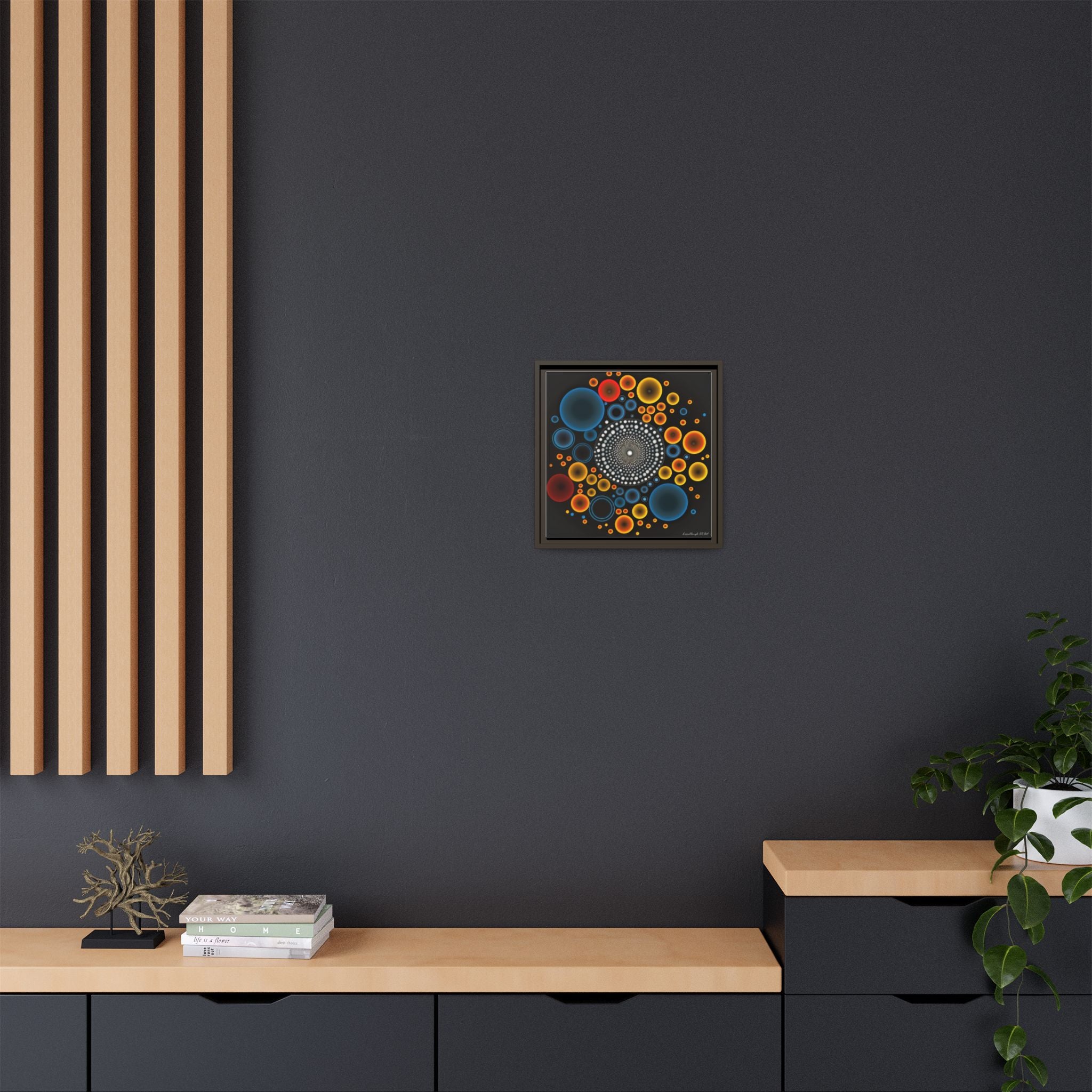 Gilded Tide, Art Print — Colorful Modern Wall Canvas