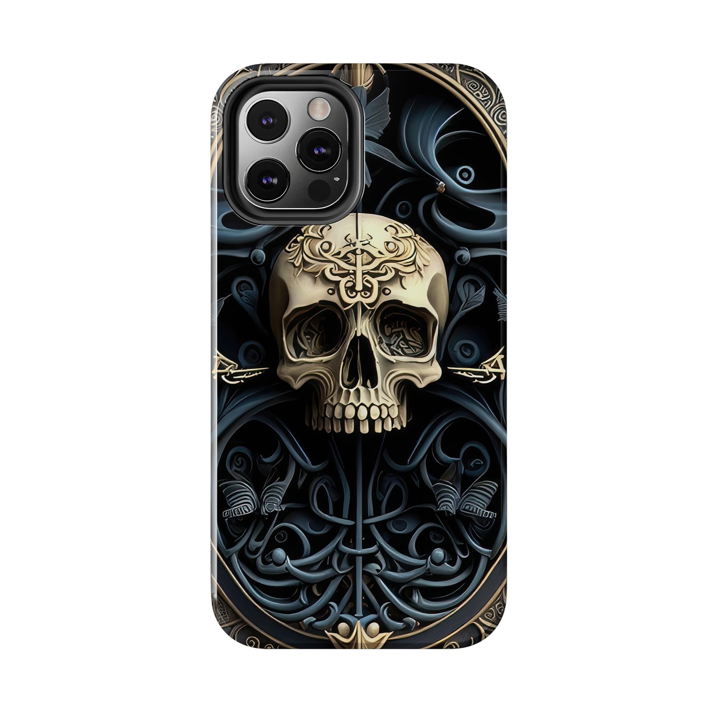 Metallic Chrome Skulls and classic Designed 6 Tough Phone Cases