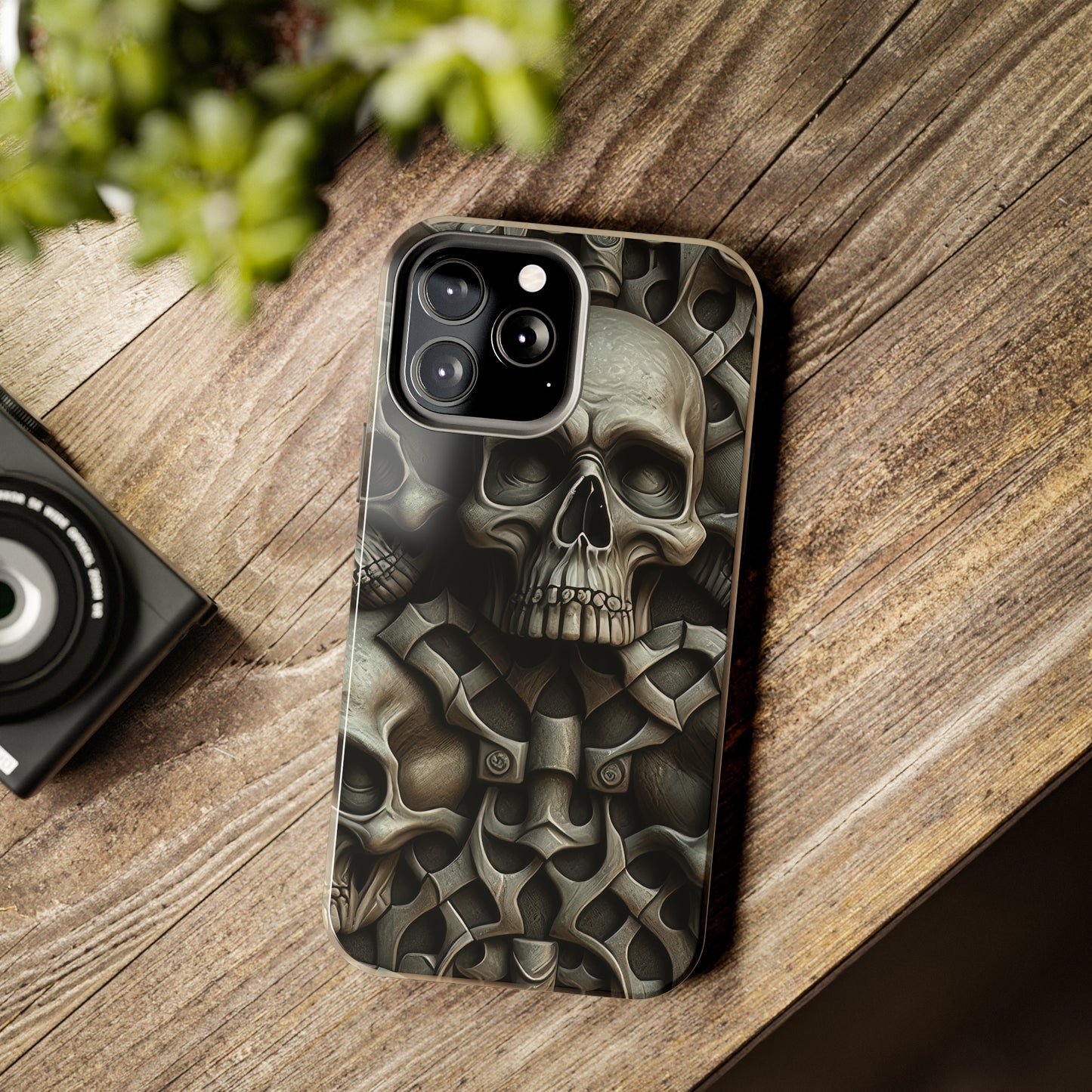 Metallic Chrome Skulls and classic Designed 19 Tough Phone Cases