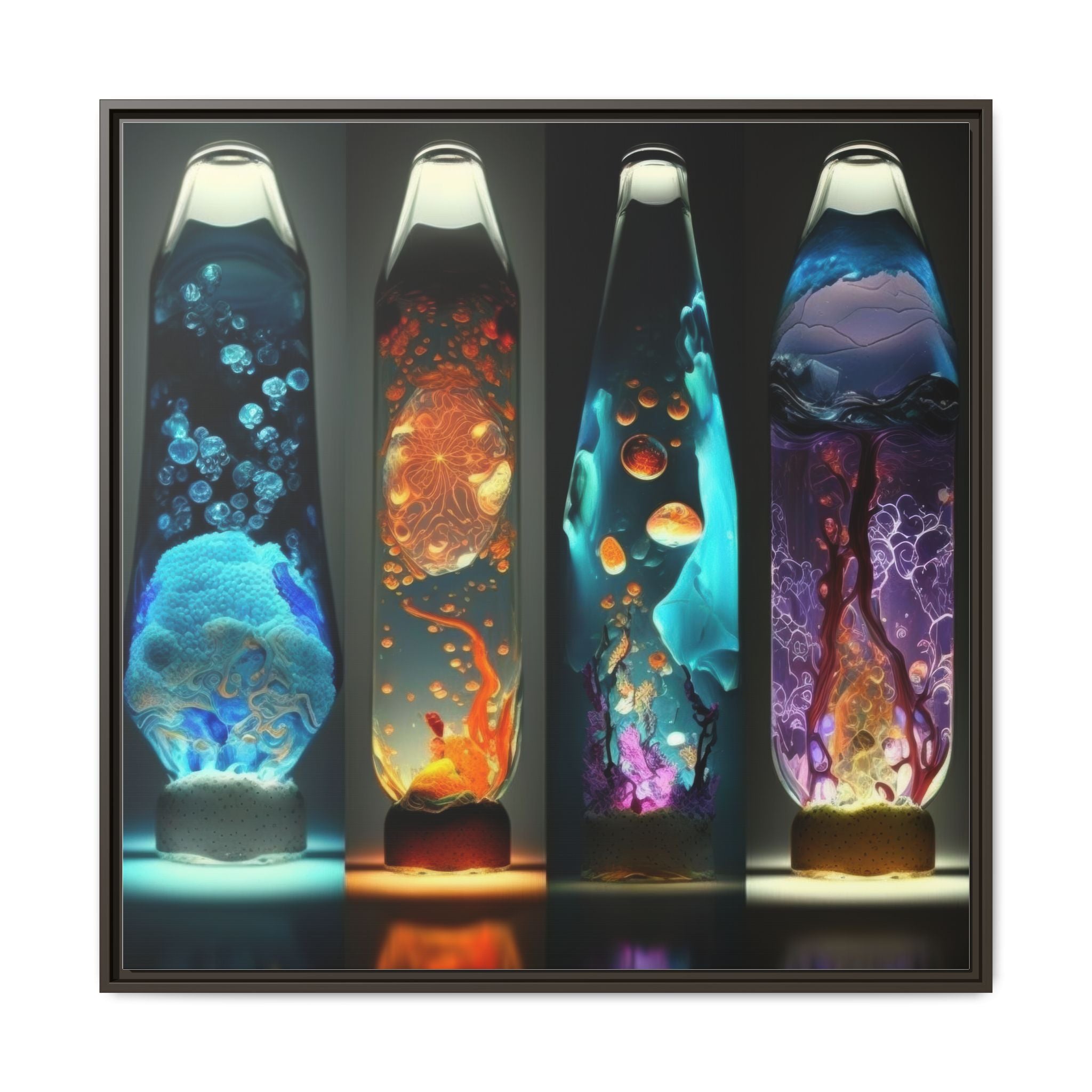 Elemental Currents, Art Print — Colorful Modern Wall Canvas