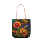Bold And Beautiful Flowers Style One Polyester Canvas Tote Bag (AOP)