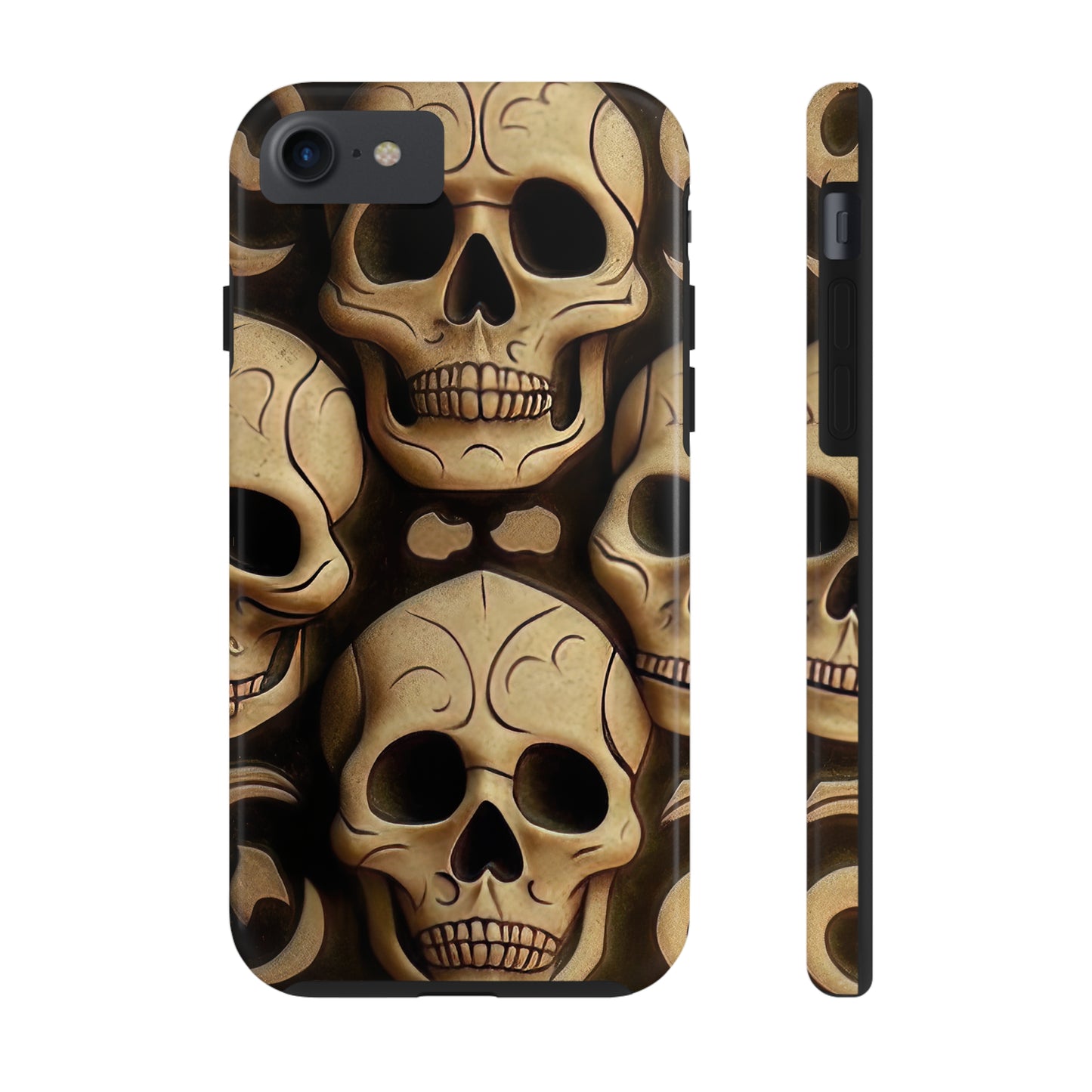 Metallic Chrome Skulls and classic Designed 19 Tough Phone Cases