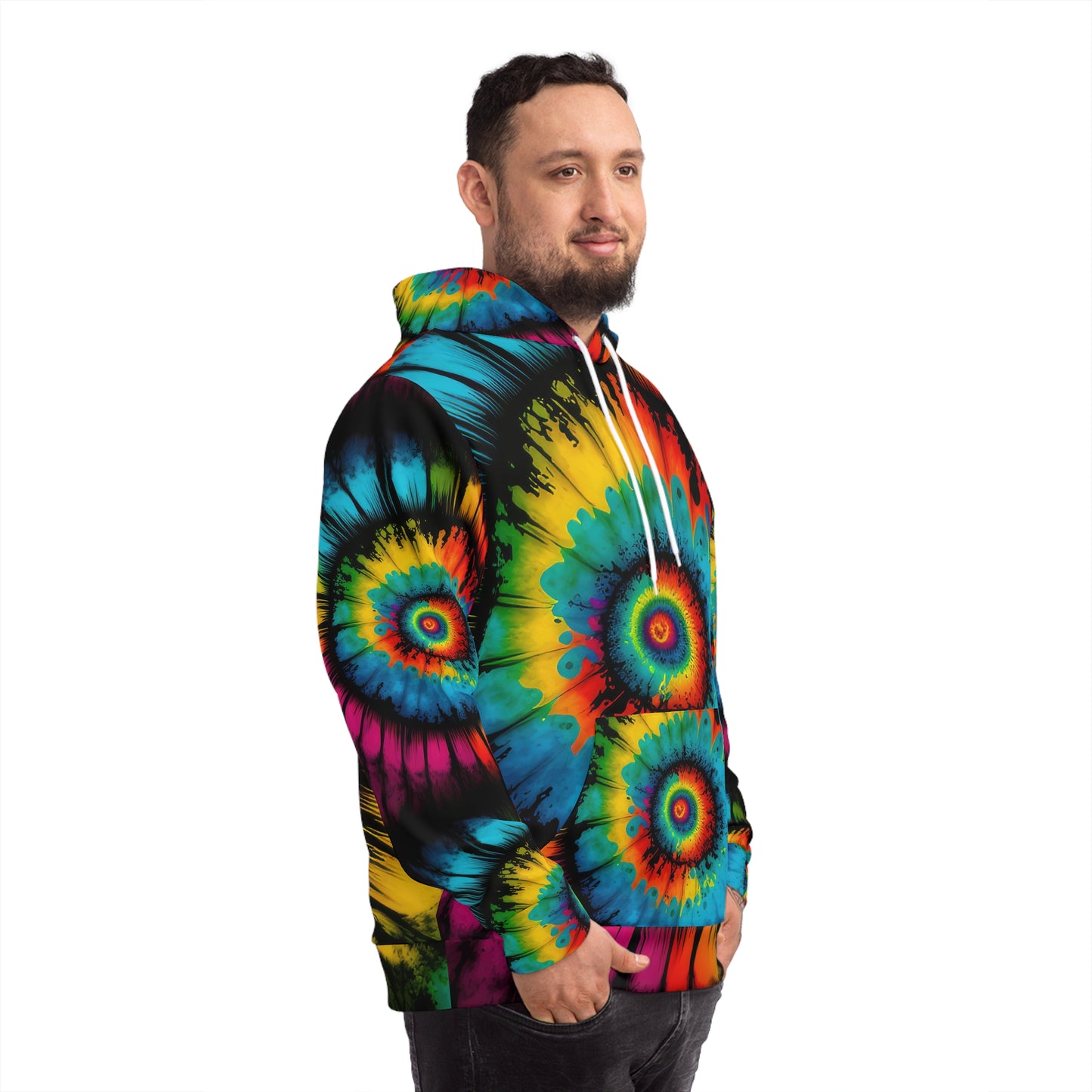 Bold And Beautiful Tie Dye Style four Fashion Hoodie (AOP)